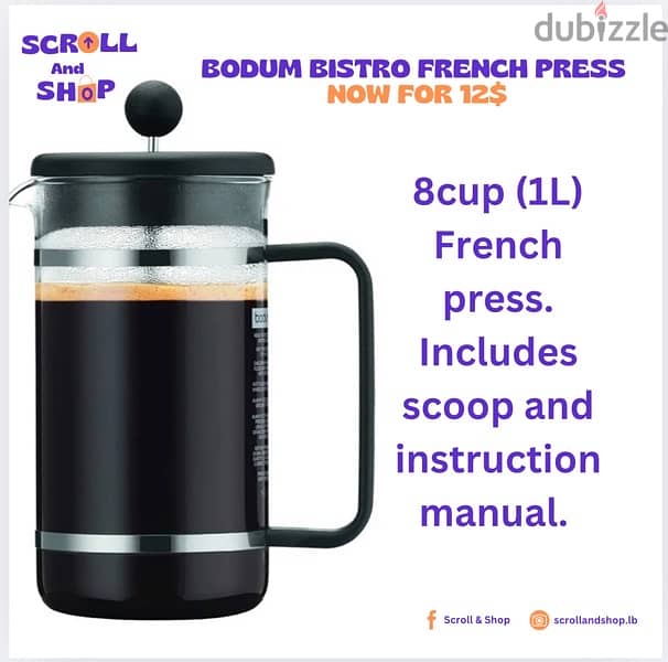 bodum bistro french press 0