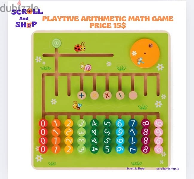 play-tive arithmetic math game 0