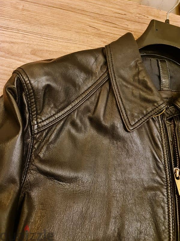 MASSIMO DUTTI  leather jacket 3