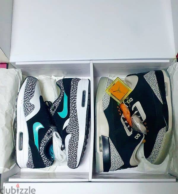 Jordan 3 Retro & Nike Air Max 1 atmos Pack 0