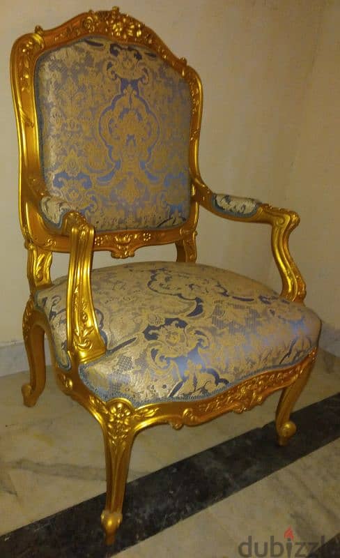 كرسي ذهبي ملوكي Queen chair 3