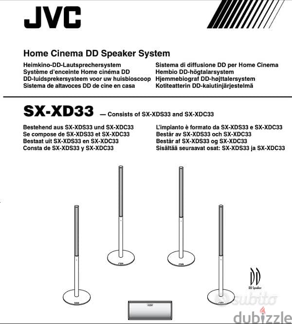 JVC Speakers DD type in a very good shape. 3