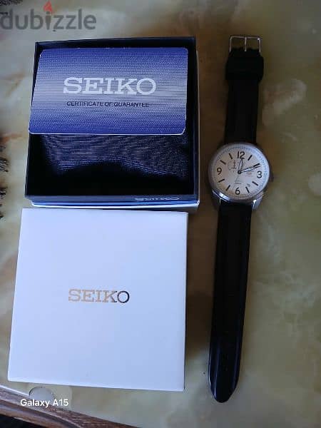 original new seiko 5,automatic, with box and papers 45mm 0