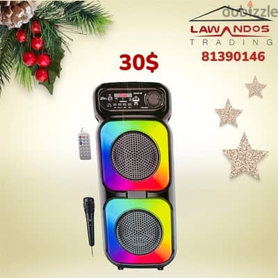 speaker karaoke starting 25$ مع ميكروفون