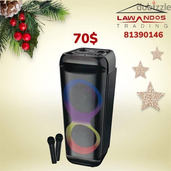 speaker karaoke starting 25$ مع ميكروفون 4