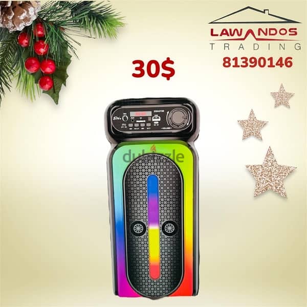 speaker karaoke starting 25$ مع ميكروفون 6