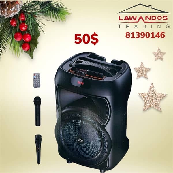 speaker karaoke starting 25$ مع ميكروفون 8