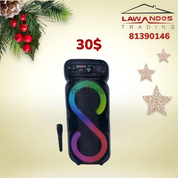 speaker karaoke starting 25$ مع ميكروفون 10