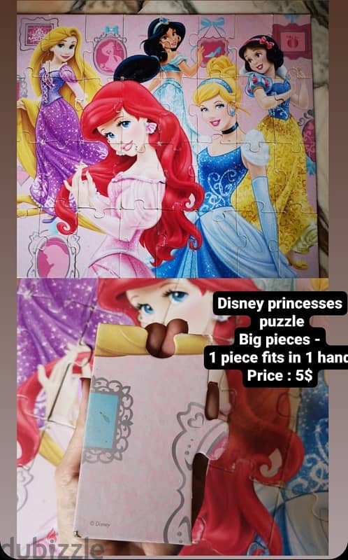 any toy or puzzle for 2$ 3