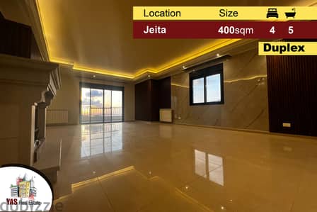 Jeita 400m2 | Duplex | Luxury | Open View | Excellent Condition | KS