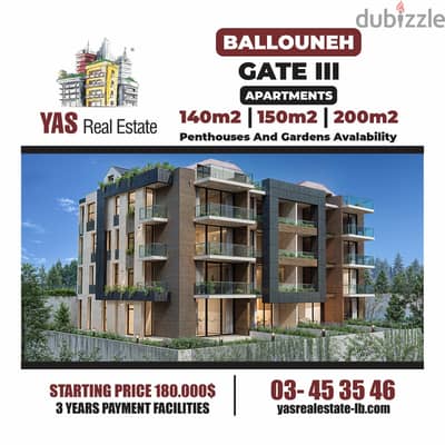 Ballouneh 150m2 | 150m2 Garden | Payment Facilities | View |