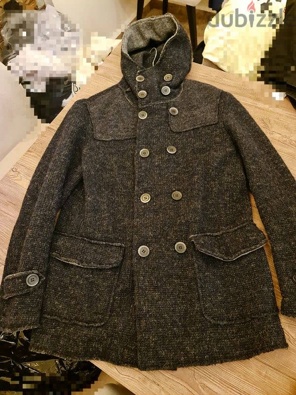 ITALIAN  WOOL long jacket 0