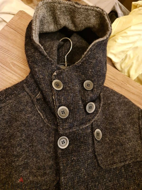 ITALIAN  WOOL long jacket 1