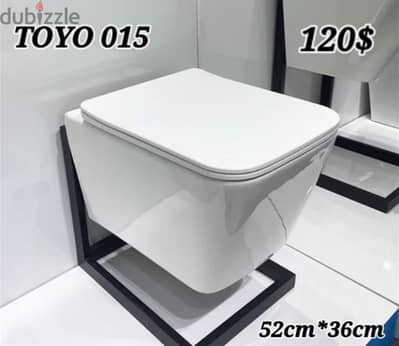 كرسي تعليق  اببض/أسود/رمادي . white/black/grey wall hung toilet seats