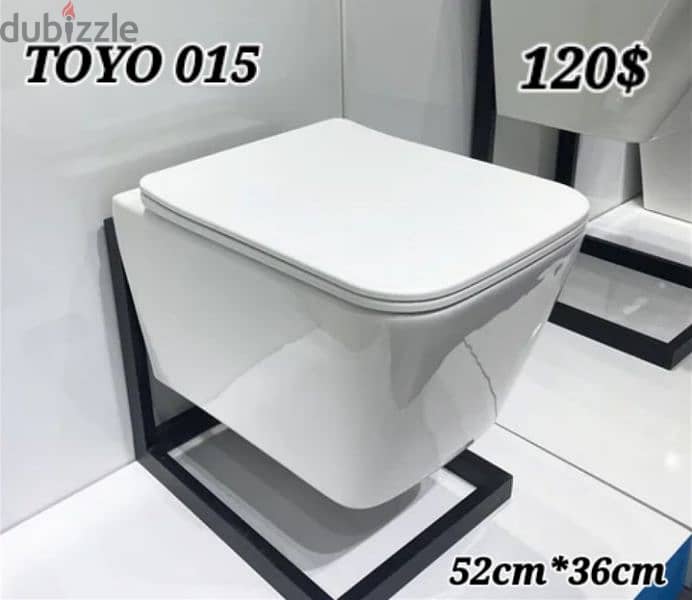 كرسي تعليق  اببض/أسود/رمادي . white/black/grey wall hung toilet seats 0