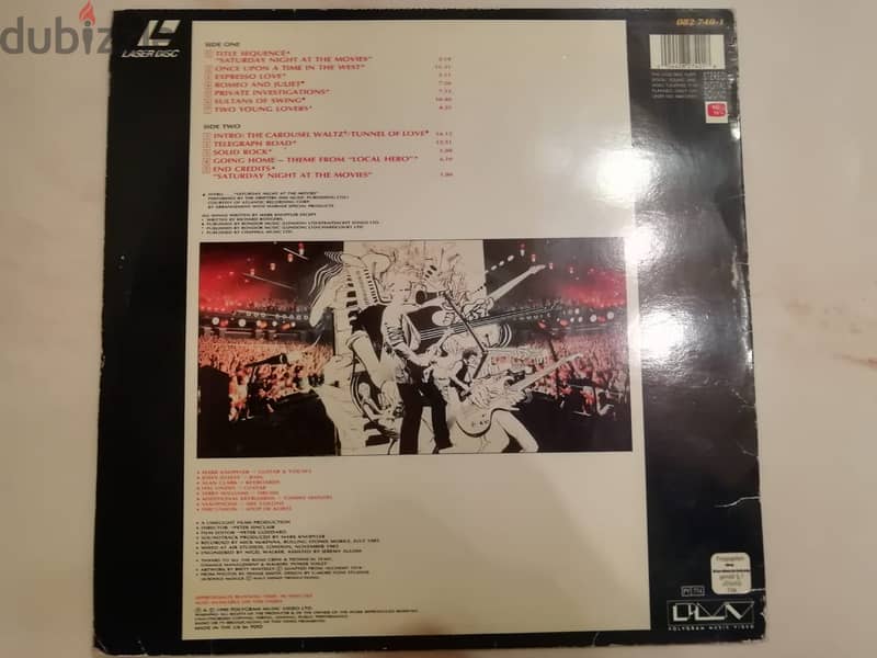 Dire Straits Alchemi live laserdisc PAL 1