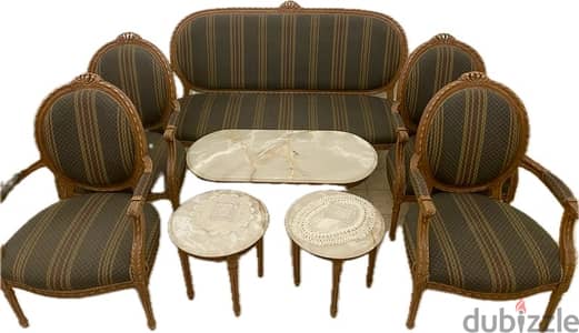 French Parlor Set Louis XVI style صالون كامل