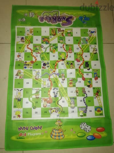 Snakes & ladders foldable big mat board 90*60cm