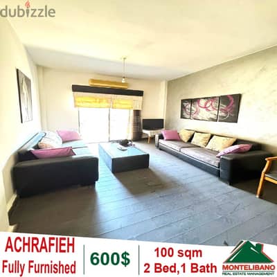 Fully Furnished 100 sqm Apartment for rent in Achrafieh.