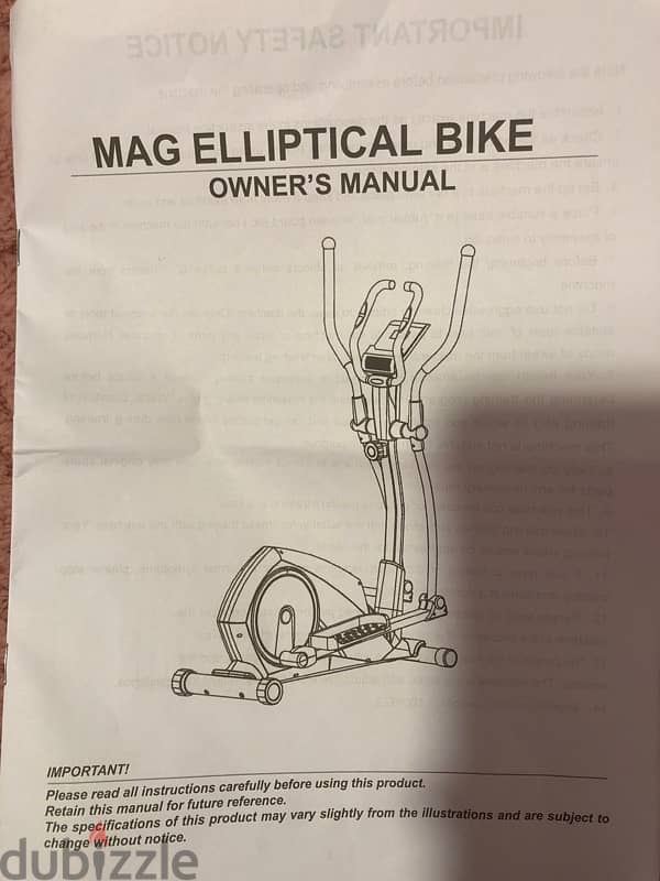 MAG ELLIPICAL BIKE 1