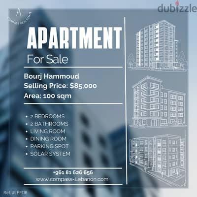 Apartment for Sale in Bourj Hammoud