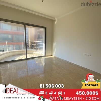 210 SQM Apartment for Sale in Wata El Msaytbeh REF#AR11019