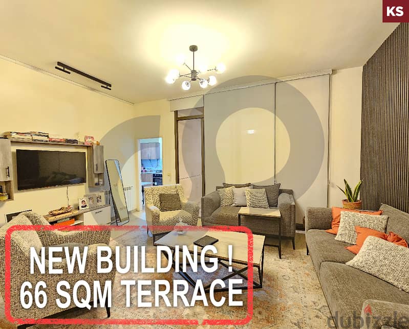 New building-66 SQM terrace-Betchay Baabda/بطشاي بعبدا REF#KS116041 0