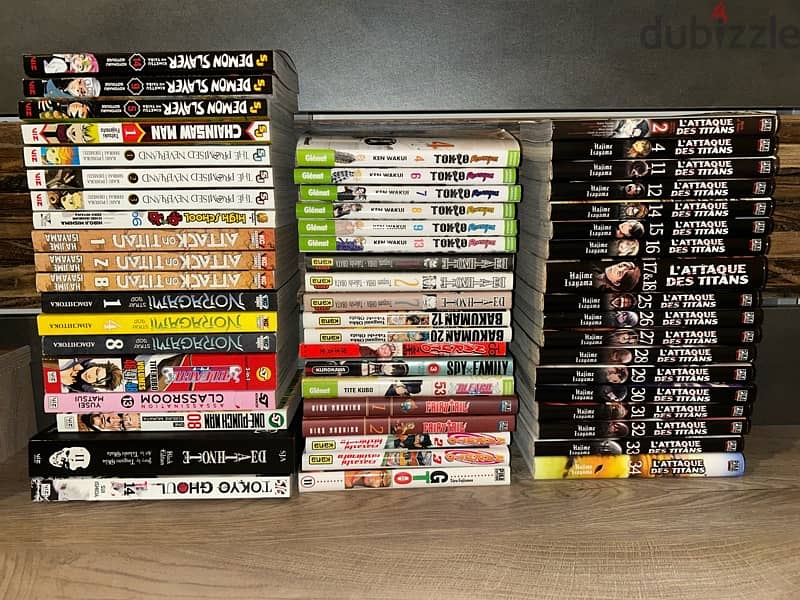 Manga lot anime books in english and french for sale (55 books) 0