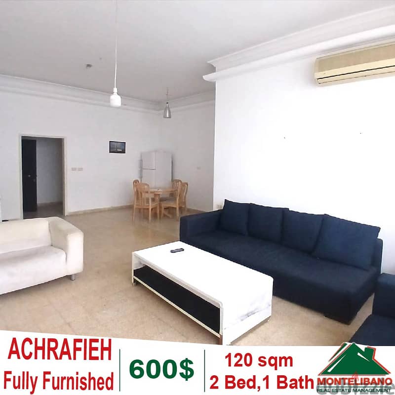 Fully Furnished 120 sqm Apartment for rent in Achrafieh. 0