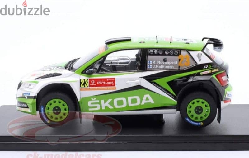 Skoda Fabia R5 Evo (Rally Portugal '19) diecast car model 1:24. . 1