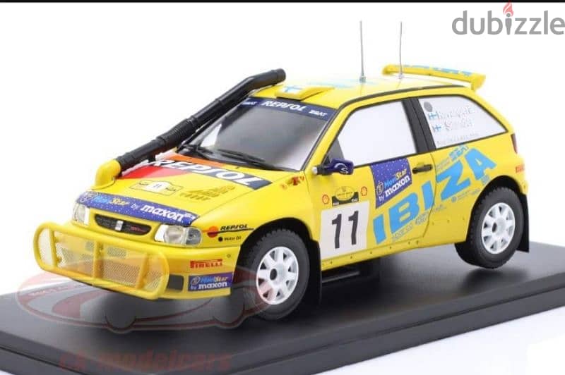 Seat Ibiza Kit Car (Rally Safari 1998) diecast car model 1:24. 1