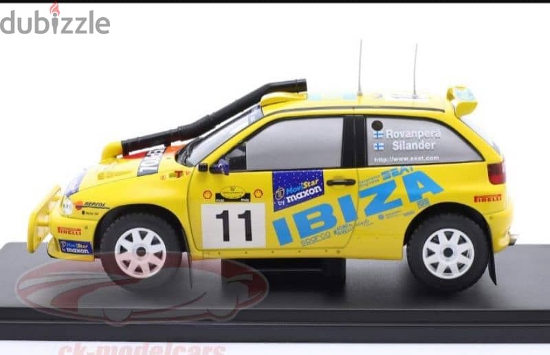 Seat Ibiza Kit Car (Rally Safari 1998) diecast car model 1:24. 2