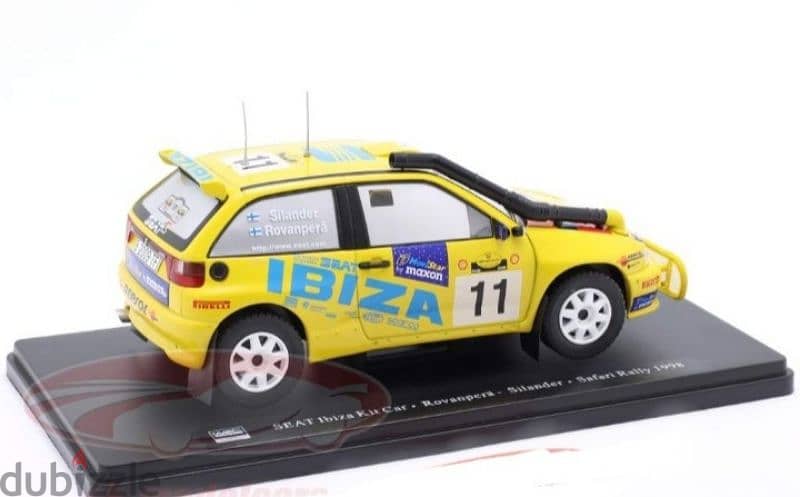 Seat Ibiza Kit Car (Rally Safari 1998) diecast car model 1:24. 4