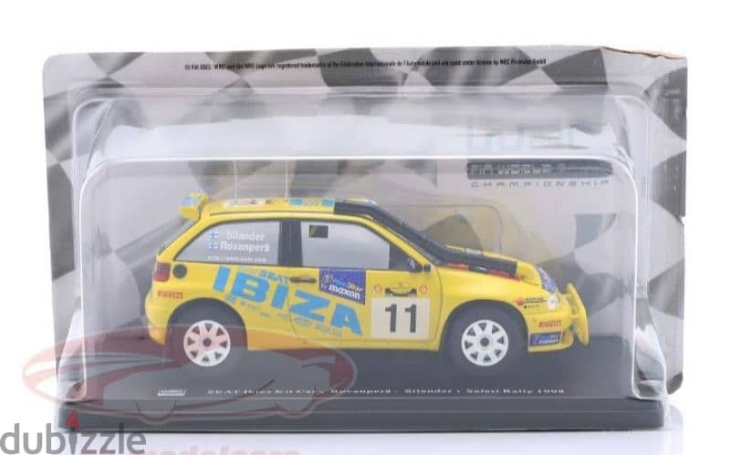 Seat Ibiza Kit Car (Rally Safari 1998) diecast car model 1:24. 5