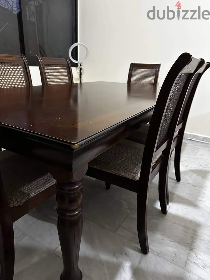 Dining table with 6 chairs 2