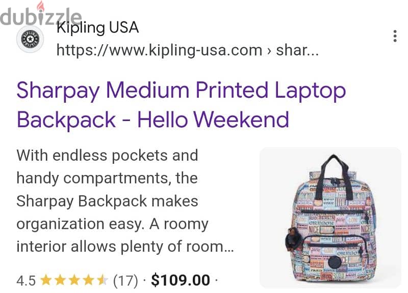 kipling sharpay medium printed laptop backpack 2