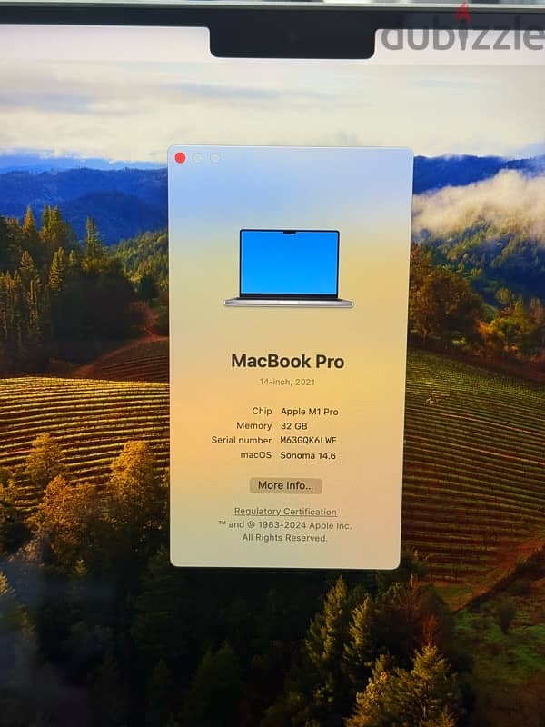 Apple Macbook Pro M1 Pro 14 inch 32gb Ram 2