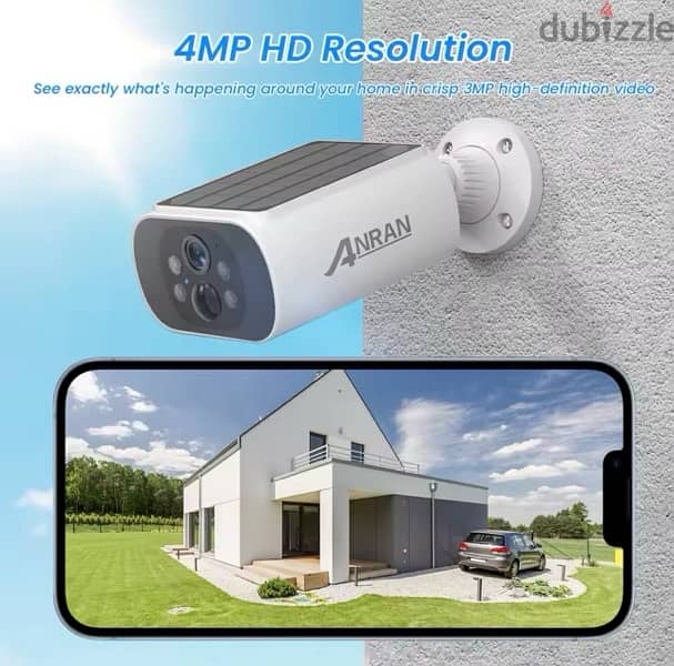 ANRAN 4MP Wifi Solar Battery camera 2