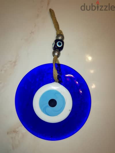 Blue Evil eye glass & ceramic 18.5 cm diameter Home decoration