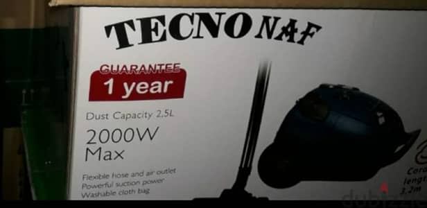 Vaccum Techno Naf 2000W مكنسة كهربائية تكنو ناف