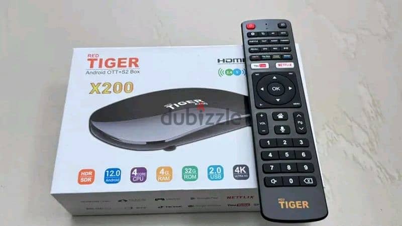 tiger android hybrid ott box 4k 0