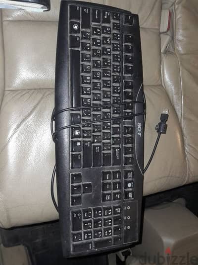 acer keyboard very clean like new with 2 mouse