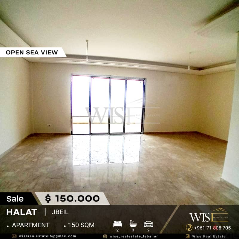 150 SQM Apartment for SALE in Halat-Jbeil! 0