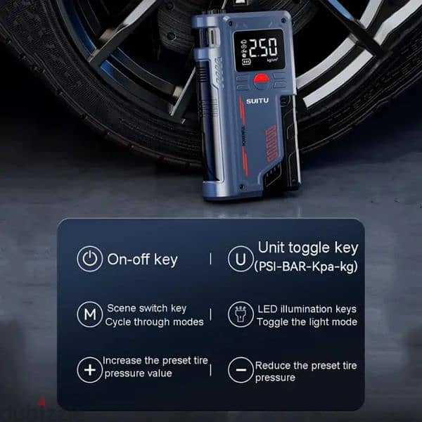 jump starter power bank and tire inflator 1