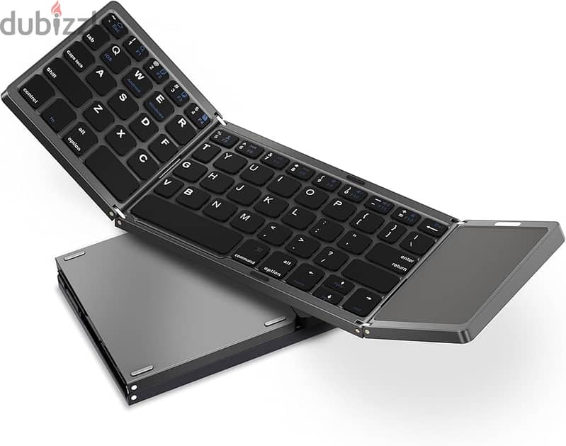 Portable Folding Bluetooth Keyboard Big Touchpad for Win/Android/IOS 4