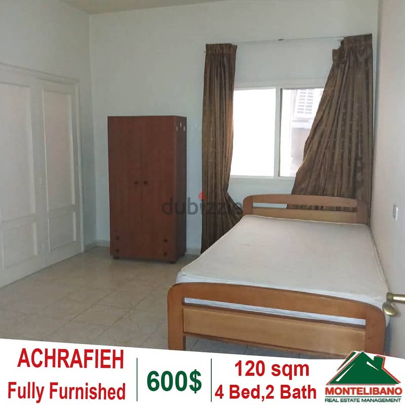 Fully Furnished 120 sqm Apartment for rent in Achrafieh. 0