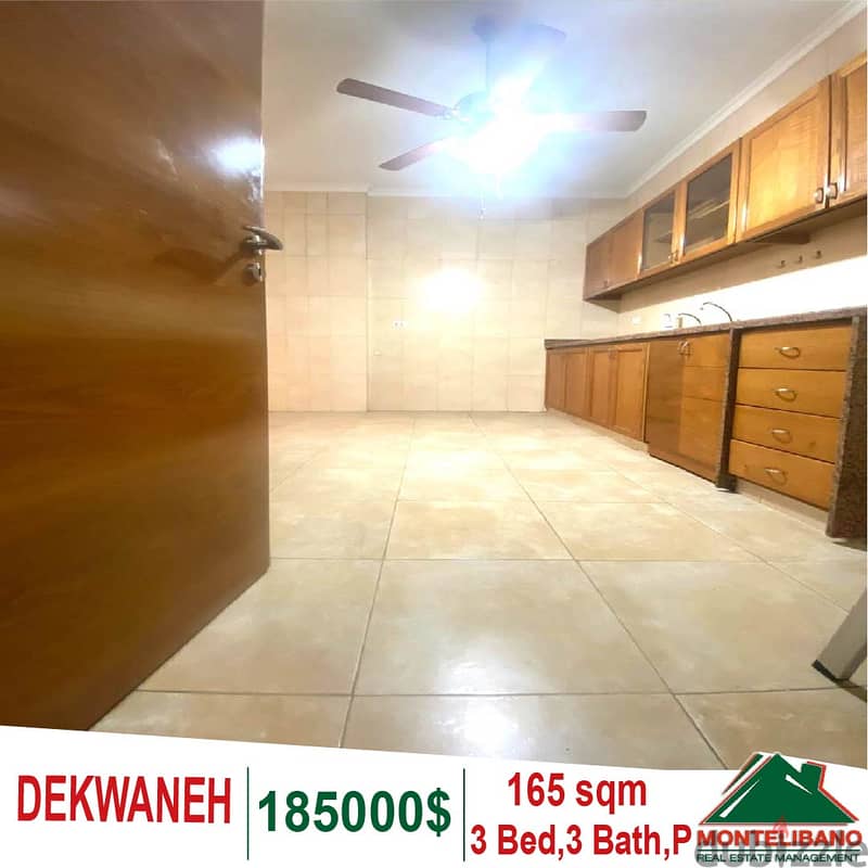 165 Sqm Apartment for Sale in Dekwaneh. 0