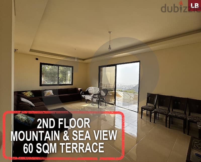 2nd floor- Mountain & Sea view-terrace-CHOUIT baabda  REF#LB116075 0