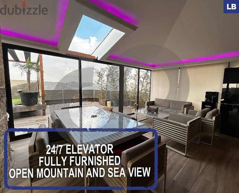 Open mountain and sea view-CHOUIT baabda /شوية بعبدا  REF#LB116078 0