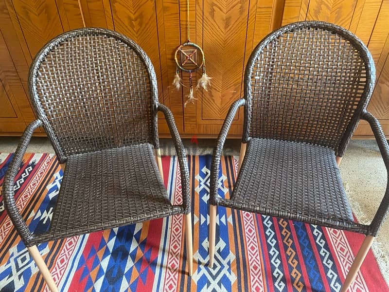 2 Outdoor Original Very Comfortable Chairs $40 for BOTH TOGETHER 0